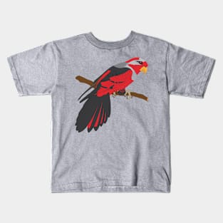 Red and Blue Lorikeet Kids T-Shirt